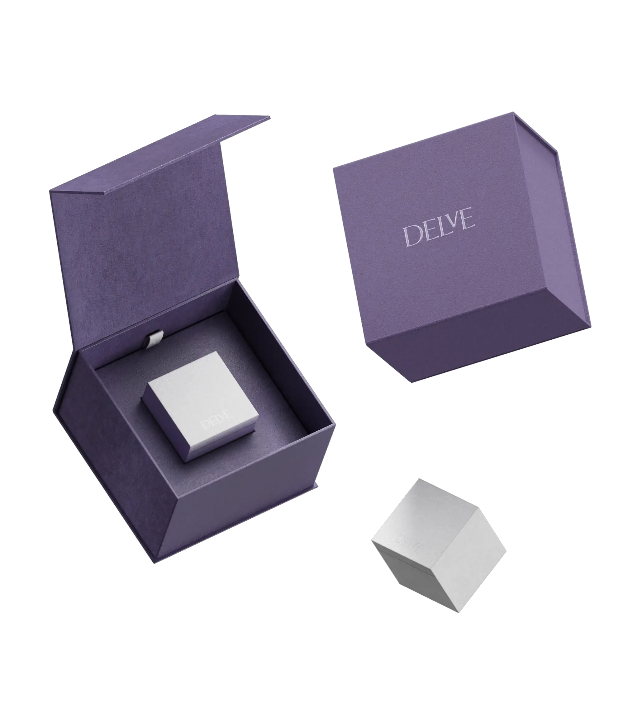 Our Delve ring packaging