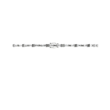 Tapered baguette lab-grown diamond tennis bracelet, 1.92ct in 18K recycled white gold.