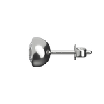 Round brilliant lab-grown certified diamond solitaire stud earrings, 2.00ct in 18K recycled white gold