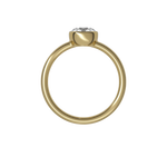 Round brilliant lab-grown diamond solitaire ring 1.00ct in 18K recycled yellow gold