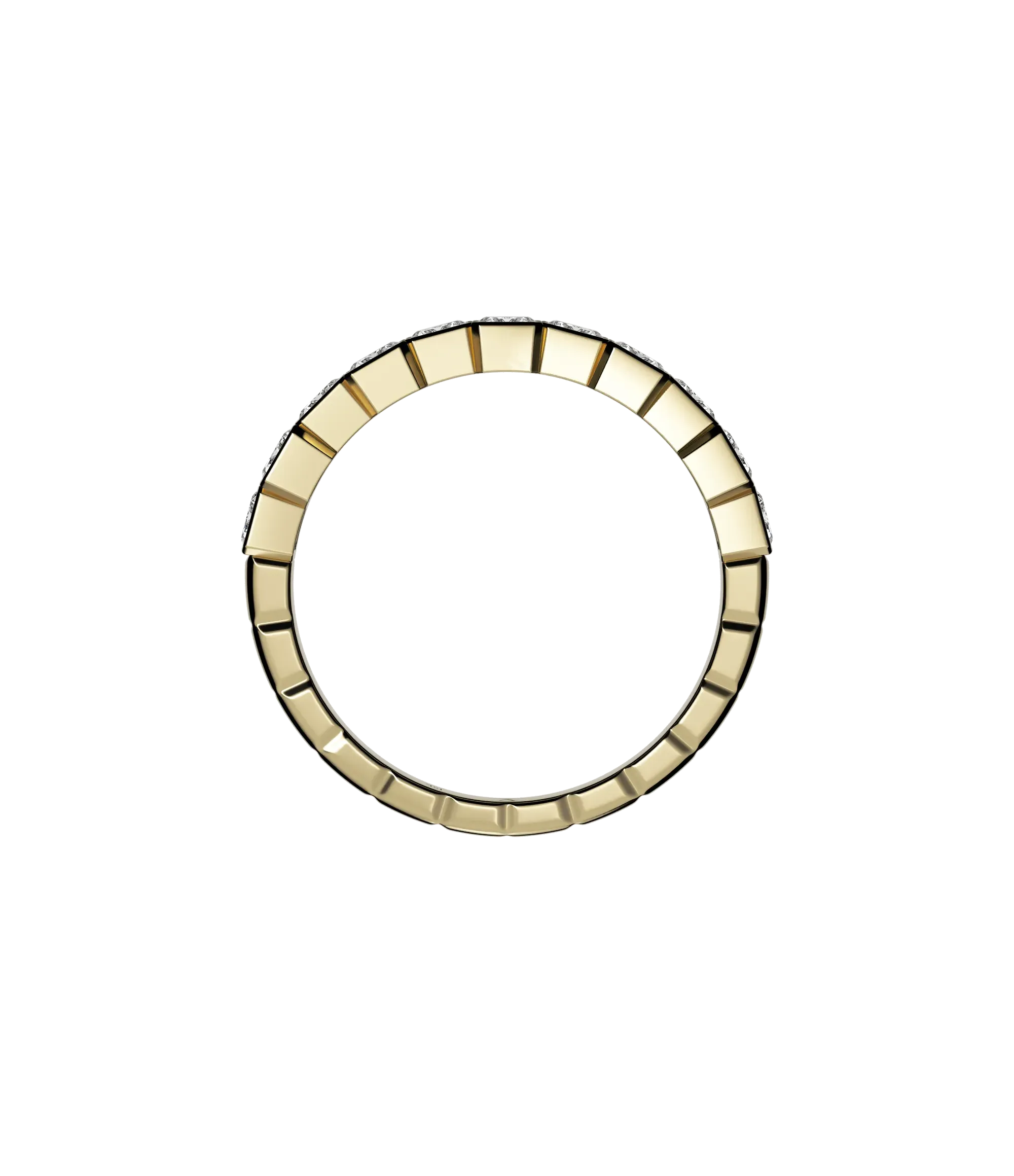Emerald cut lab-grown diamond multi-stone ring 1.65ct in 18K recycled yellow gold