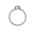 Round brilliant lab-grown diamond solitaire ring 1.00ct in 18K recycled white gold