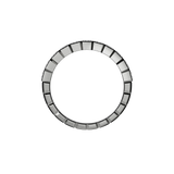 Emerald cut lab-grown diamond multi-stone ring 1.65ct in 18K recycled white gold