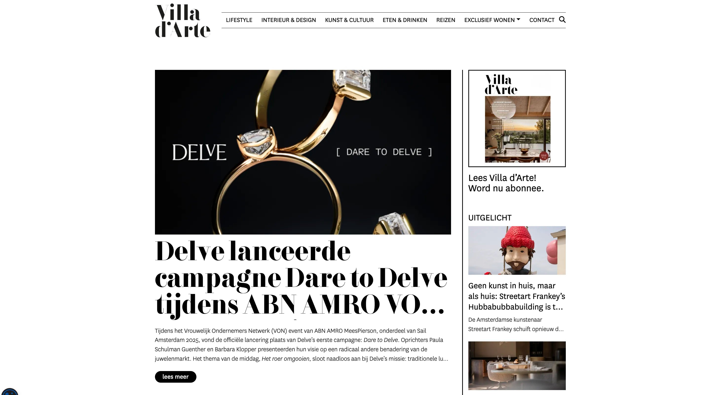 Villa D'Arte (website 08-2025 - Dutch only)